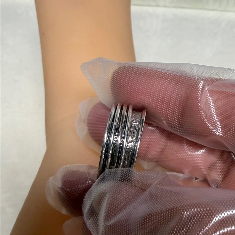 Sterling Silver D’joy Spinner Band Ring size 9 (Fidget Ring) UNISEX